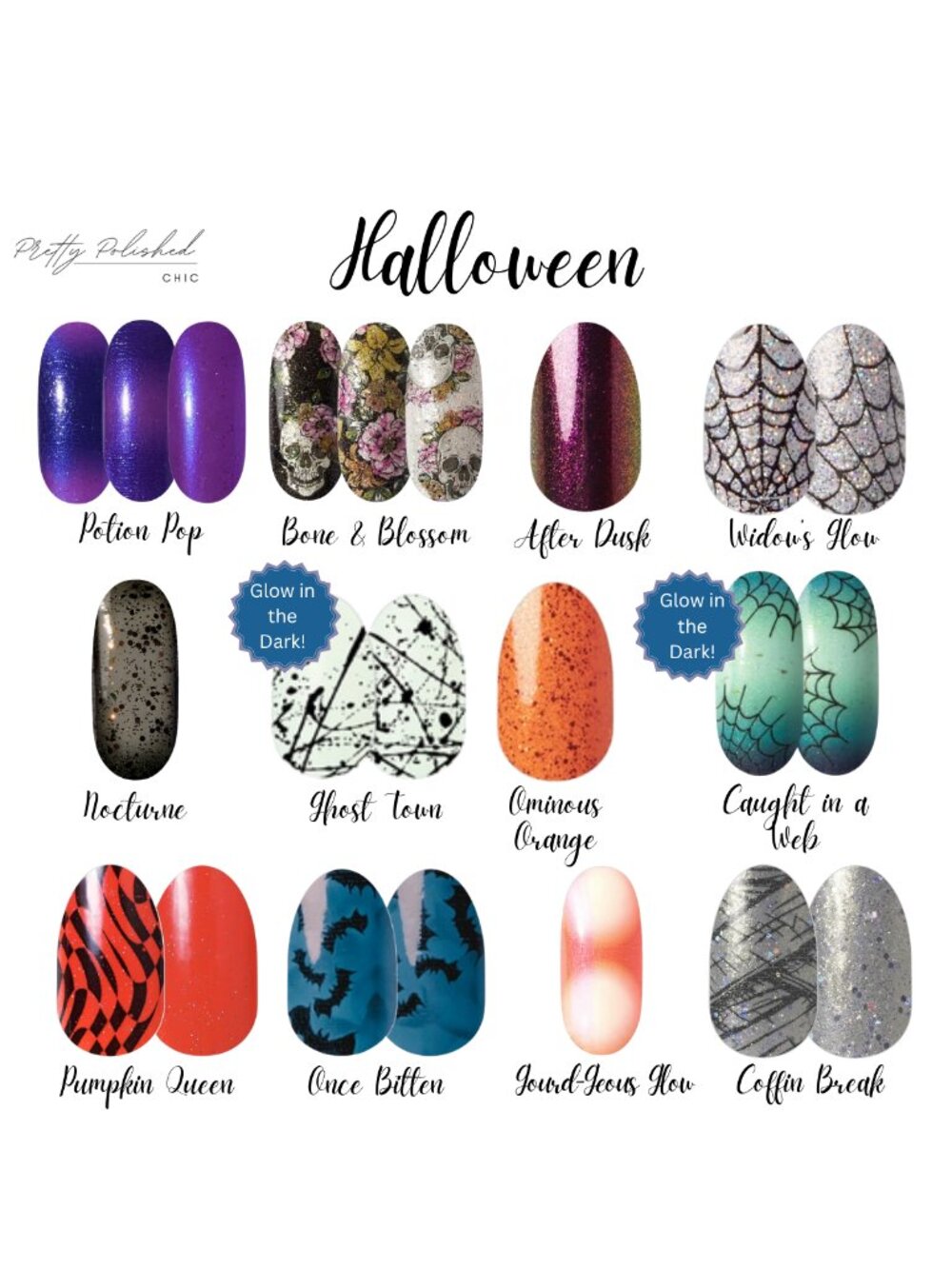 Retired HTF Halloween & Pink Ribbon Color Street Nail Design Sets